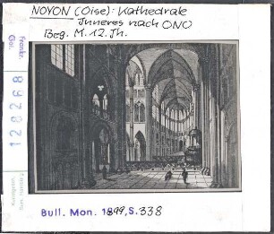 Noyon: Kathedrale, Innenraum nach Osten