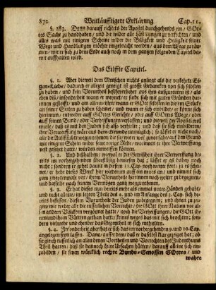 Das Eilffte Capitel