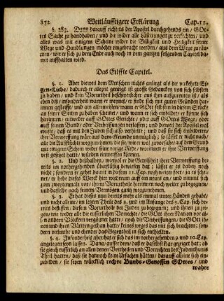 Das Eilffte Capitel