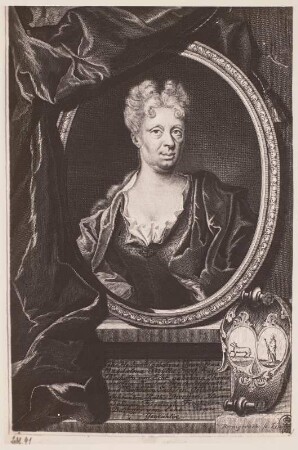 Bildnis Magdalena Sibylla Bachoff von Echt : Bernigeroth, Martin: Bildnis Magdalena Sibylla Bachoff von Echt, geb. Thome. Kupferstich. Dresden: Kupferstich-Kabinett