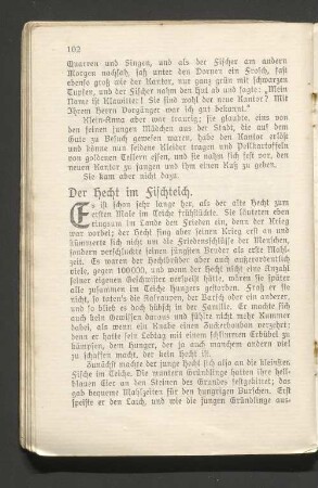 Der Hecht im Fischteich.