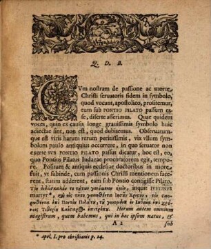 De Pontio Pilato, evangelicae veritatis teste, meditatio paschalis, in Academia Ienensi P. P.