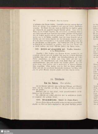 70. Abschnitt. Von den Salaten