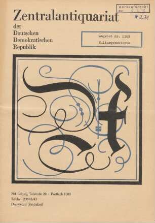 Nr. 1163: Kulturgeschichte