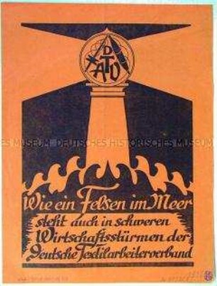 Programmatische Flugschrift des Deutschen Textilarbeiter-Verbandes zur Mitgliederwerbung für die Gewerkschaft
