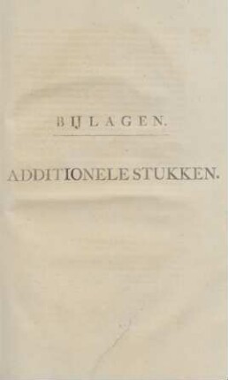 Additionele stukken