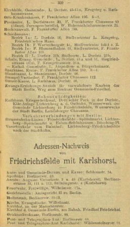 Friedrichsfelde mit Karlshorst