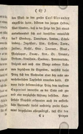 67-78, Es ware dieser heldenmüthige Prinz dem ...