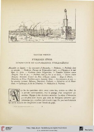 Chapitre premier: Ptolémée Sôter, fondateur de la puissance ptolémaïque
