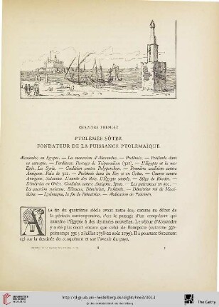 Chapitre premier: Ptolémée Sôter, fondateur de la puissance ptolémaïque
