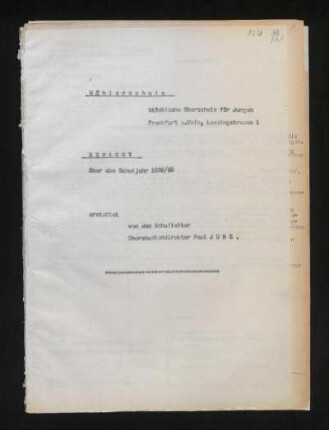 1939/40: Bericht - 1939/40