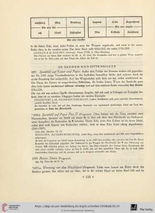 XII. Satiren und Sittenbilder