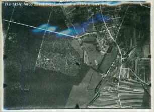 Foto der Batteriestellung Kirchhof in Lutterbach (Luftbild)
