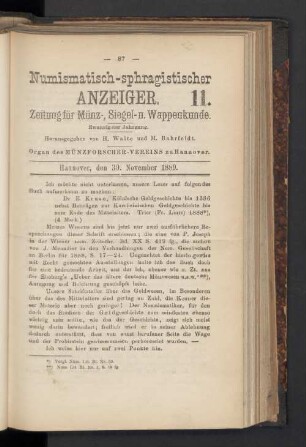 11. 30. November 1889