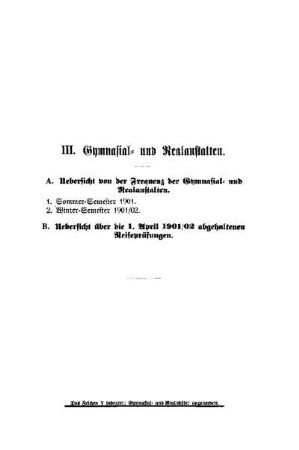 Gymnasial- und Realanstalten