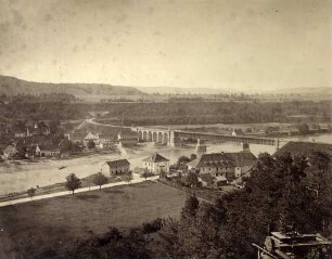 [Eisenbahnbrücke über den Rhein bei Waldshut]