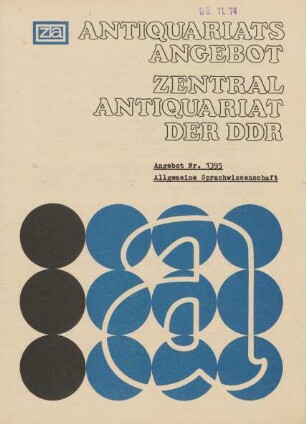 Nr. 1395: Allgemeine Sprachwissenschaft