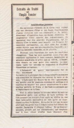 Considérations générales