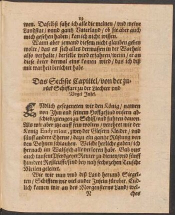Das Sechste Capittel ... - Das Neunde Capittel ...