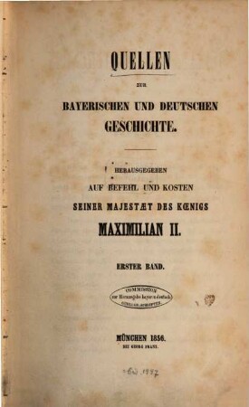 Schenkungsbuch des Klosters St. Emmeramm zu Regensburg