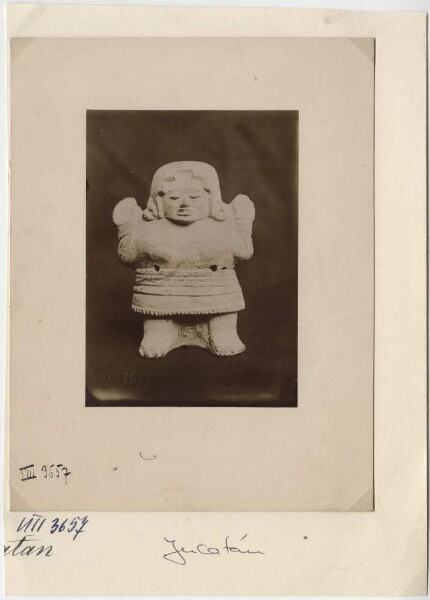 White-painted clay figure from the Jimeno Collection, 1881