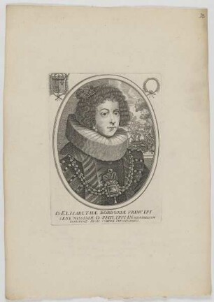 Bildnis der Elisabetha Borbonia, Königin von Spanien