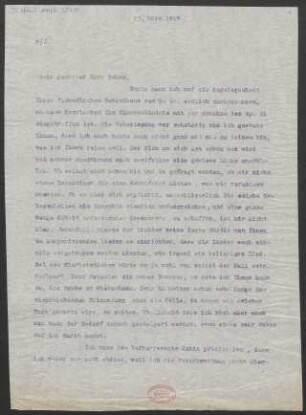 Brief an Robert Oehme : 23.03.1914