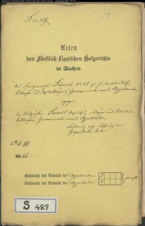 Sievert, Krugwirt Nr. 25 zu Heidenoldendorf gegen Leibzüchter Sievert - Forderung