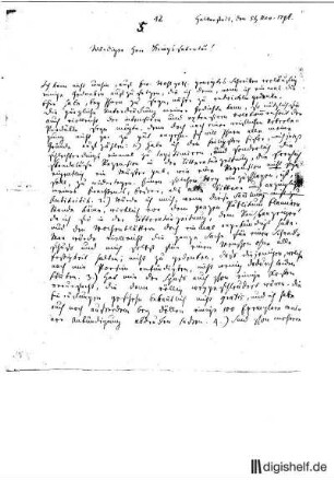 12: Brief von Christian Friedrich Raßmann an Klamer Schmidt