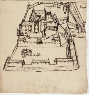 Greifenstein, Burg, Ansicht von Norden
