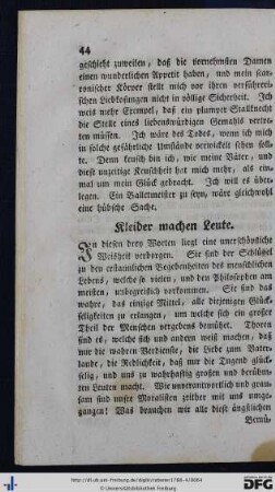 Kleider machen Leute.