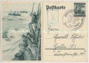 WHW-Postkarte, Motiv Hochseefischer