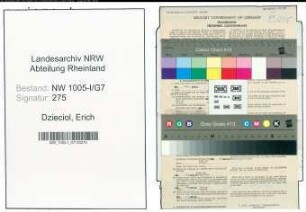 Entnazifizierung Erich Dzieciol , geb. 15.01.1911 (Justizangestellter)