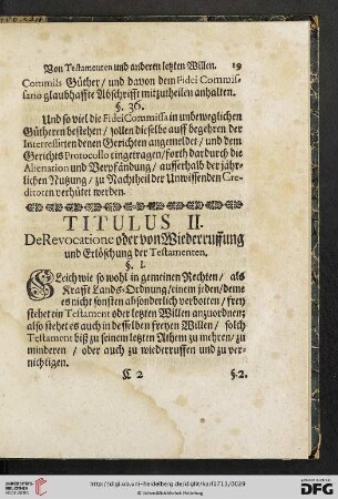 Titulus II