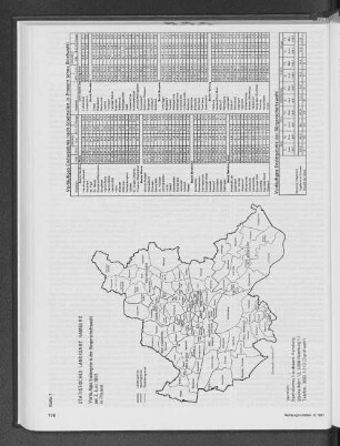 Vorläufiges Endergebnis der Bürgerschaftswahl am 2. Juni 1991 nach Stadtteilen in Prozent (ohne Briefwahl)