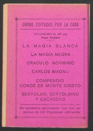 Obras editadas por la casa