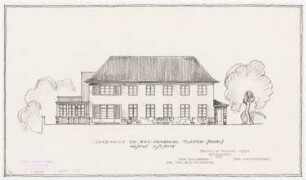 Garten Fraenkel, Berlin-Kladow: Ostansicht des Wohnhauses