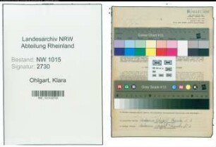 Entnazifizierung Klara Ohlgart , geb. 05.04.1913 (Masseuse)
