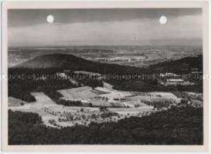 Blick vom Ölberg auf die Rheinschleife bei Bonn