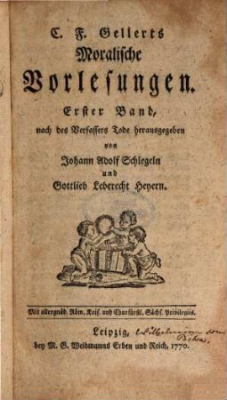 C.F. Gellerts sämmtliche Schriften. Sechster Theil