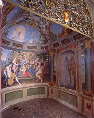 Wandgemälde der Musiknische, Rosenberg, Tschechische Republik