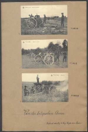 Fotopostkarten: Batterie en position