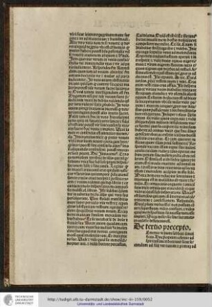 [M]emento ut diem sabbati sanctifices. Hoc preceptum refertur ad spiritussancti bonitatem sicut secundum ad filii veritatem...