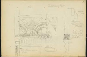 Wandverblendung, Lüneburg: Ansicht, Details (aus: Skizzen- und Fotoalbum 1)
