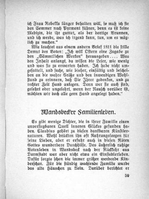 Wandsbecker Familienleben.