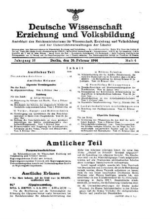 Altpapiersammlung : [Amtliche Erlasse] ; [Amtlicher Teil]