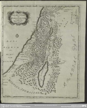 Delineatio Palaestinae sive Terrae Sanctae maxime ad Had. Relandi mentem composita