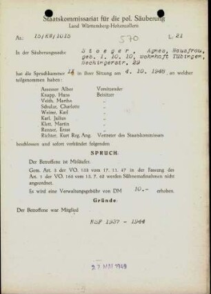 Stoeger, Agnes