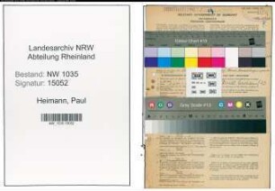 Entnazifizierung Paul Heimann , geb. 14.02.1909 (Steiger)
