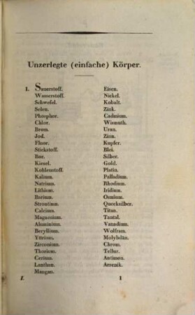 Lehrbuch der Chemie, 1,1. Bd. 1, Abth. 1, Die Metalloĩde
